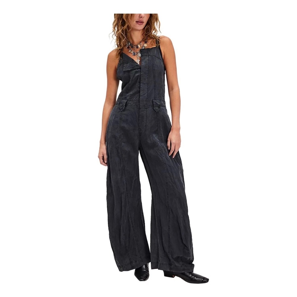 Free People We The Free Sylvia Barrel One-Piece Jumpsuit Size Small 🖤